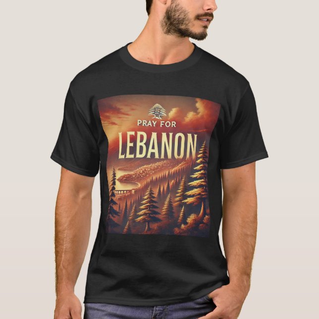 CAMISETA PRAY FOR LEBANON (Anverso)