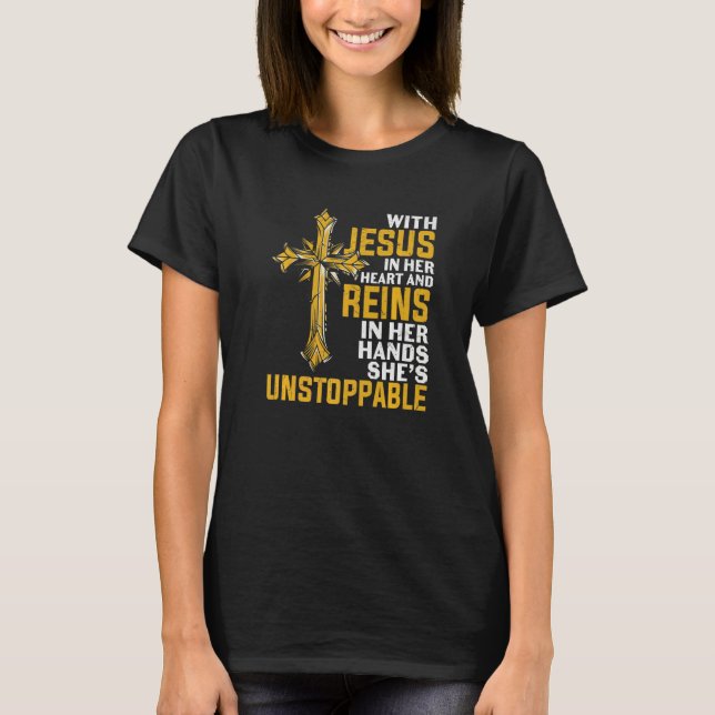 Camiseta prayer bible Verse religious jesus in her heart (Anverso)