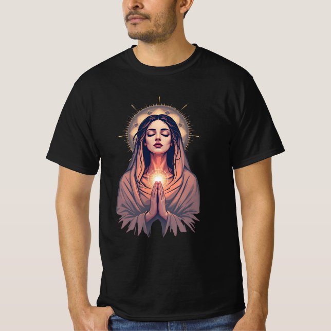 Camiseta Prayers in the Shadows - Goth Madonna (Anverso)