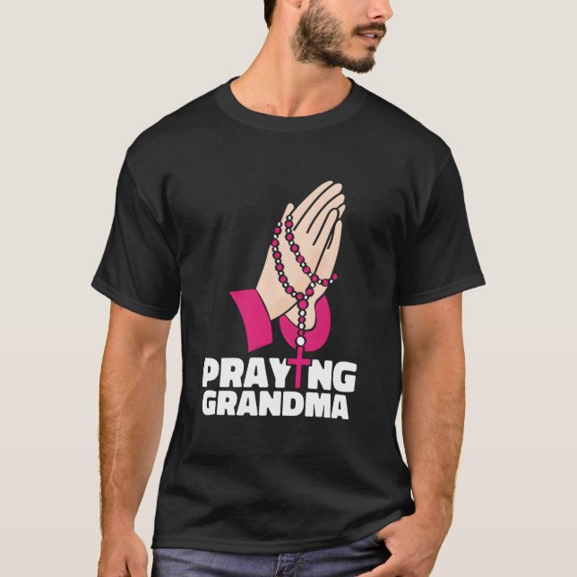 Camiseta Praying Grandma Grandmother Christianity Christian (Anverso)