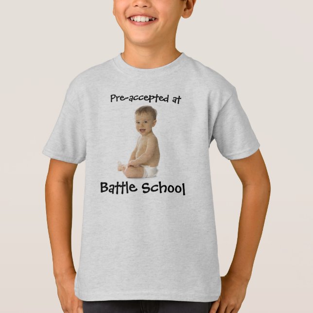 Camiseta Pre-Aceptado en la escuela de la batalla - (Anverso)