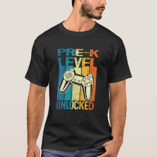 Camiseta Pre-K Desbloqueado Nivel Arriba Video Gamer de vue
