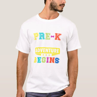 Camiseta Pre K Donde La Aventura Comienza A Regalar A Scho