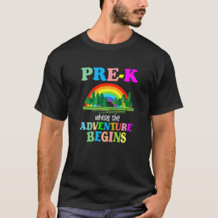Camiseta Pre K Donde La Aventura Comienza El Preescolar S 1