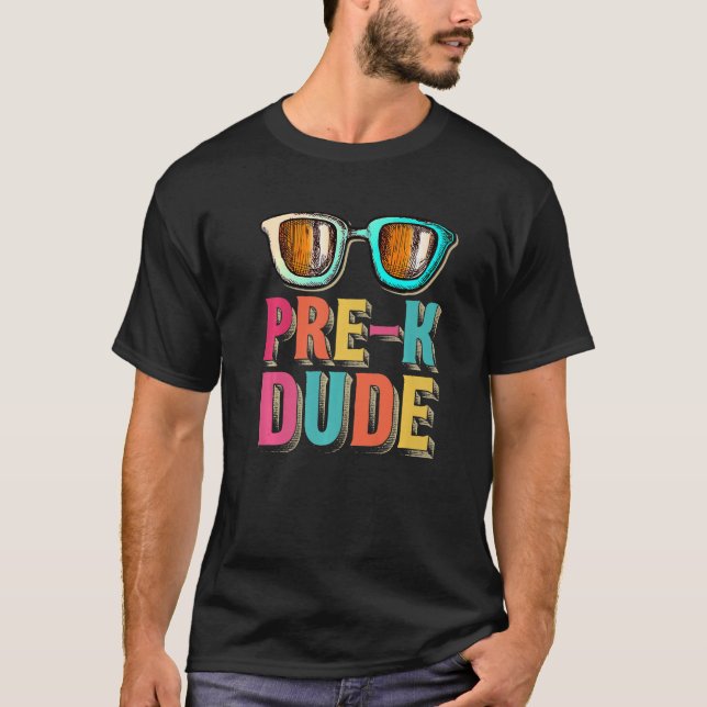 Camiseta Pre K Dude de vuelta a la escuela (Anverso)