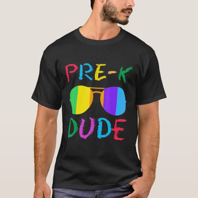 Camiseta Pre K Dude de vuelta a la escuela (Anverso)