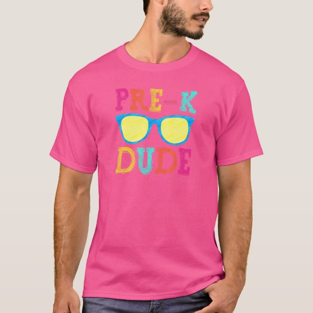 Camiseta Pre K Dude de vuelta a la escuela (Anverso)