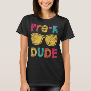 Camiseta Pre K Dude de vuelta a la escuela