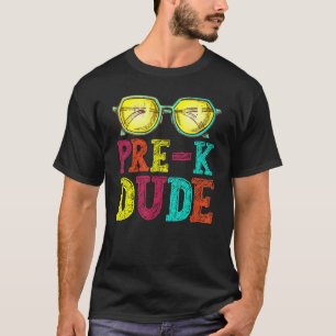 Camiseta Pre K Dude De Vuelta A La Escuela El Primer Día De