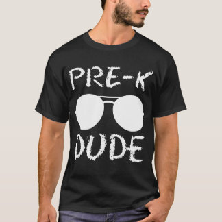 Camiseta Pre K Dude de vuelta a la escuela primer día de pr