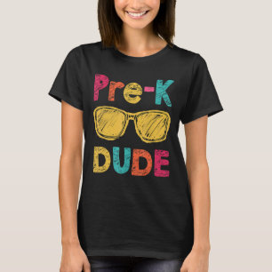 Camiseta Pre K Dude De Vuelta Al Colegio Primer Día De Pree