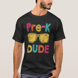 Camiseta Pre K Dude De Vuelta Al Colegio Primer Día De Pree