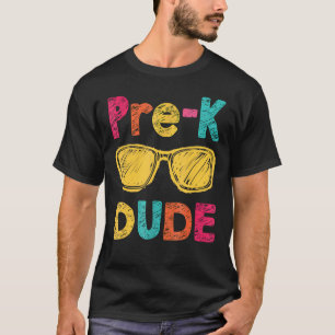 Camiseta Pre K Dude De Vuelta Al Colegio Primer Día De Pree