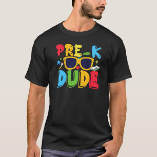 Camiseta Pre K Dude De Vuelta Al Colegio Primer Día De Pree
