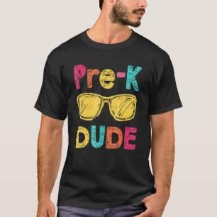 Camiseta Pre K Dude De Vuelta Al Colegio Primer Día De Pree