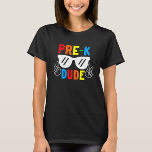 Camiseta Pre K Dude De Vuelta Al Colegio Primer Día De Pree