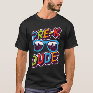 Camiseta Pre K Dude Guay Gafas De Sol Niños De Vuelta A Sch