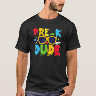 Camiseta Pre K Dude Primer Día De La Educación Preescolar D