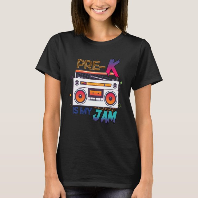 Camiseta Pre K Es Mi Jam De Vuelta A La Escuela De Enseñanz (Anverso)