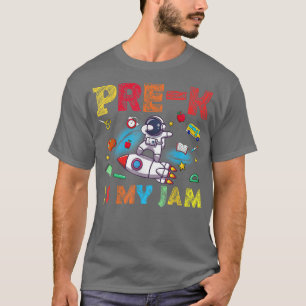Camiseta Pre K es mi joven astronauta de la presa