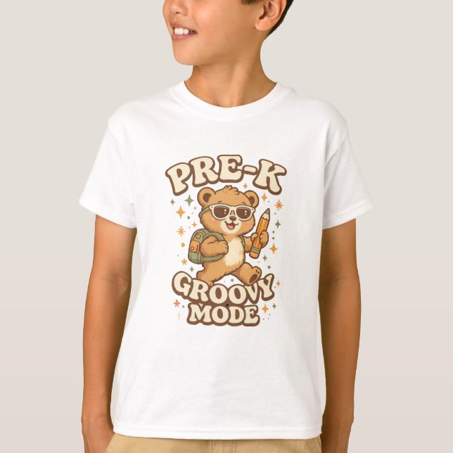 Camiseta Pre-K Groovy Mode Shirt (Anverso)