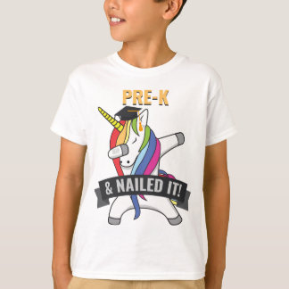 Camiseta PRE K lo clavó graduación que frotaba del