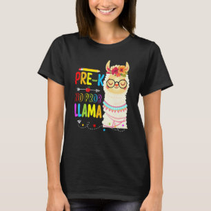 Camiseta Pre K No Prob Llama Maestro Estudiante Llama