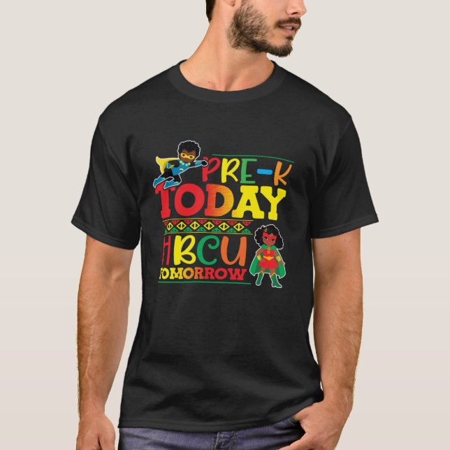 Camiseta Pre K Today HBCU Mañana Graduados Universitarios S (Anverso)