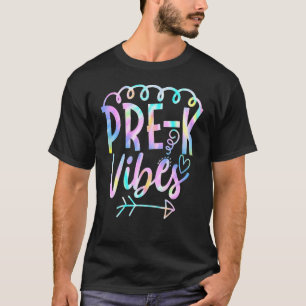 Camiseta Pre K Vibes De Vuelta Al Colegio Estudiante De Tye