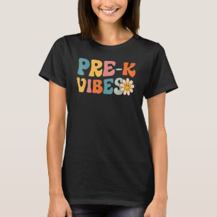 Camiseta Pre K Vibes Pre Kindergarten Team Retro 1er Día de
