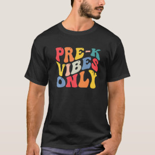 Camiseta pre k vibes solo kindergarten Back to School Retro