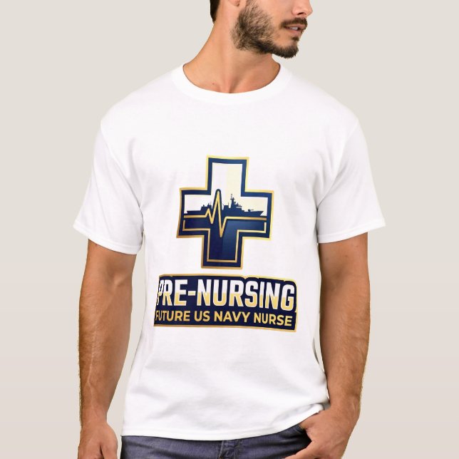Camiseta Pre-Nursing Future US Navy Nurse Cross (Anverso)