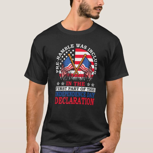 Camiseta Pre-Ramble Was Included 4th of July Independence D (Anverso)