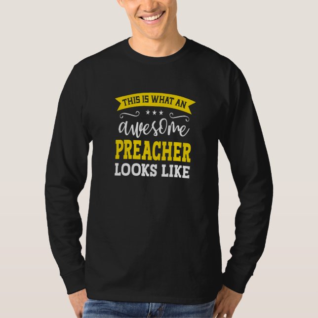 Camiseta Preacher Job Title Employee Funny Worker Professio (Anverso)