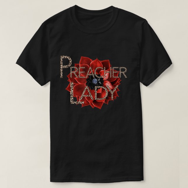 Camiseta Preacher Lady Pastora Mujer Casual (Diseño del anverso)