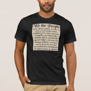 Camiseta Preámbulo a la constitución de los Estados Unido