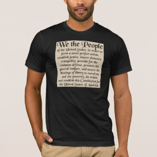 Camiseta Preámbulo a la constitución de los Estados Unidos