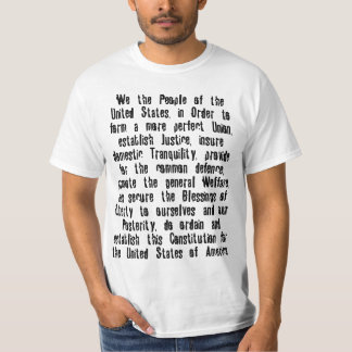 CAMISETA PREÁMBULO DE LA CONSTITUCIÓN DE ESTADOS UNIDOS