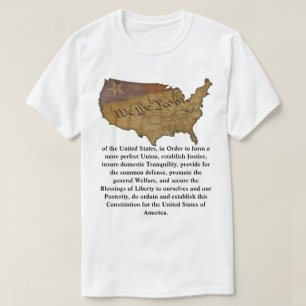 Camiseta Preámbulo de la Constitución de los Estados Unid