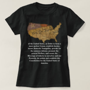 Camiseta Preámbulo de la Constitución de los Estados Unidos