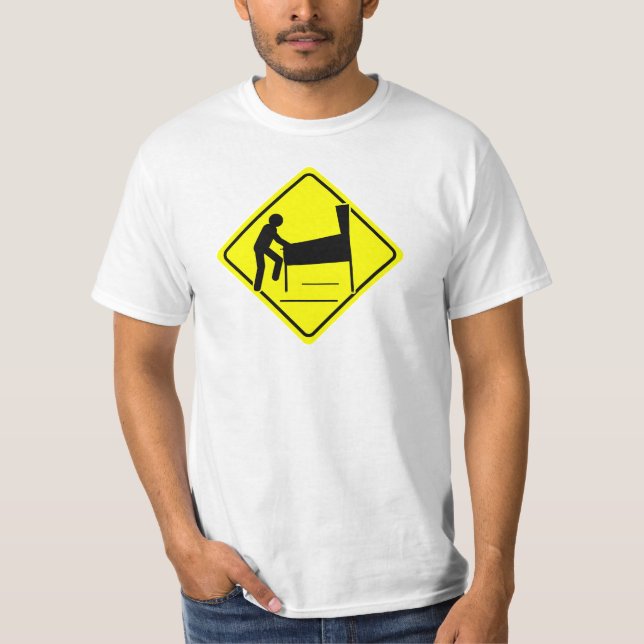 Camiseta PRECAUCIÓN - arcada divertida del jugador XING del (Anverso)