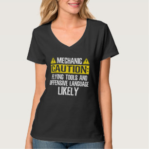 Camiseta Precaución de ingeniero mecánico
