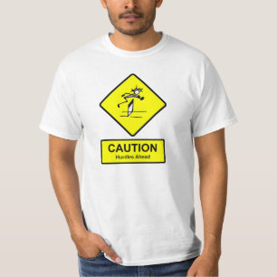 Camiseta Precaución de obstáculos por delante de la pista d