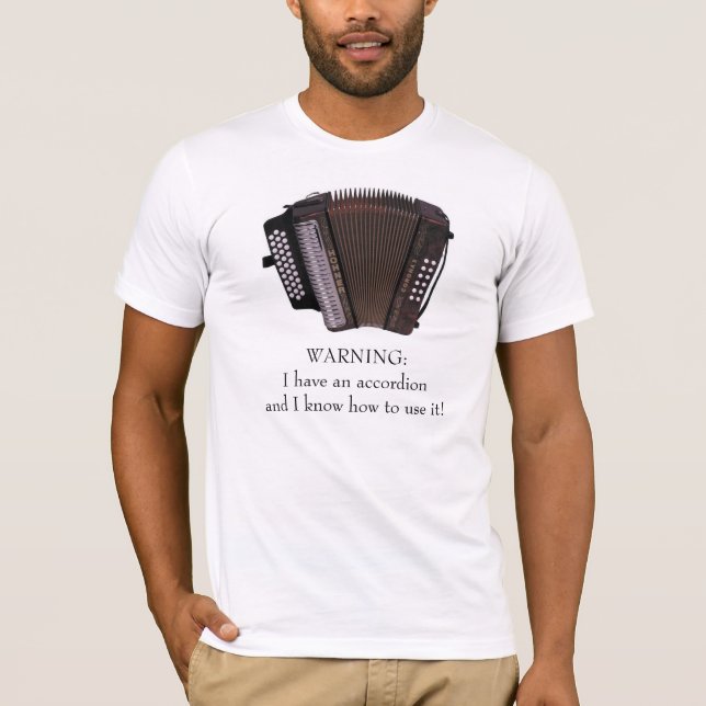 Camiseta Precaución del acordeón (Anverso)