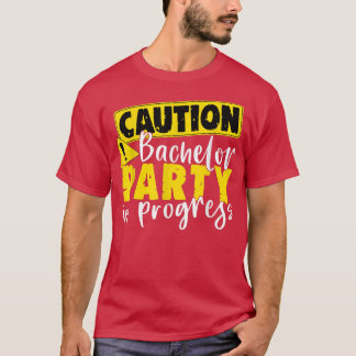 Camiseta Precaución del Partido del bachiller en progreso B
