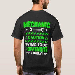 Camiseta Precaución Mecánica....Divertido