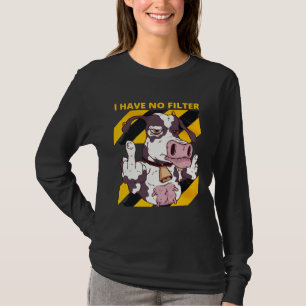 Camiseta Precaución no tengo filtro humor sarcástico Agricu