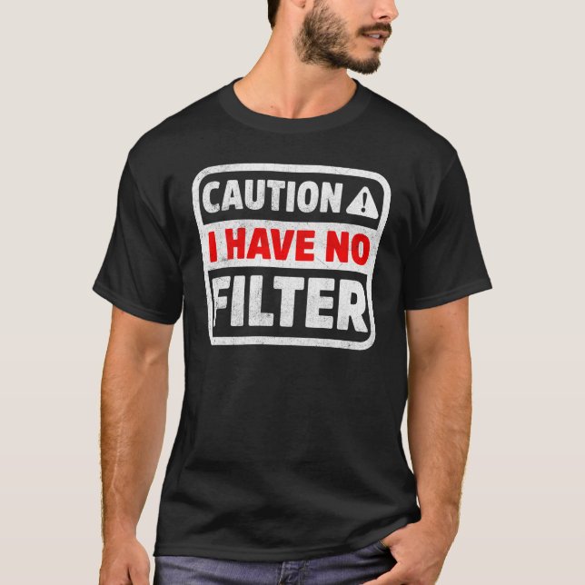 Camiseta Precaución No Tengo Un Humor Sarcástico Divertido  (Anverso)