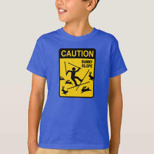 Camiseta PRECAUCIÓN: Pendiente para conejos - divertido let