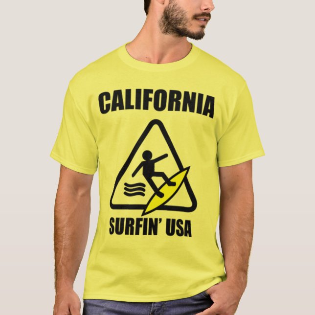 Camiseta precaución: piso mojado (Anverso)